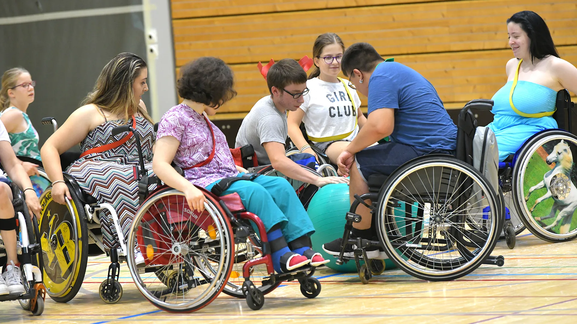 Sport während der Jugendrehawoche 2019 am Schweizer Paraplegiker-Zentrum